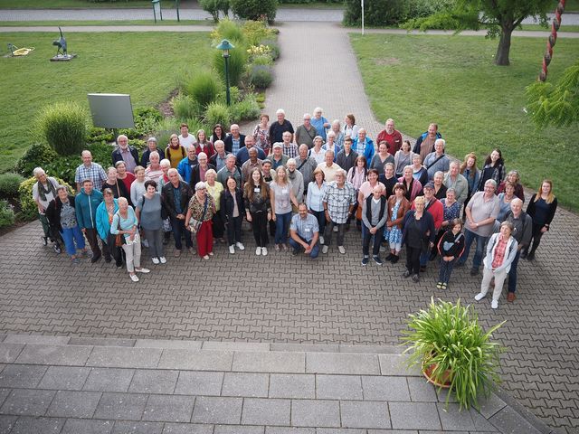 Gruppenfoto aufgenommen am IPK, Perspektive von leicht oben. Gruppenfoto aufgenommen am IPK, Perspektive von leicht oben.